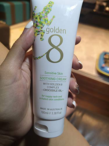 Golden 8 Creme calmante de pele sensível | Hidratante hidratante com calêndula, manteiga de karité, beta glucana para irritação Redidade com coceira erupção cutânea alívio da pele seca