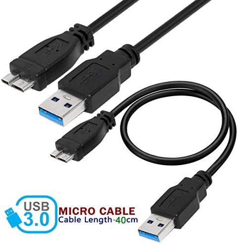 Saitech it USB 3.0 Cabo A a Micro B Alta velocidade até 5 Gbps Cabo de transferência de dados para disco rígido externo portátil