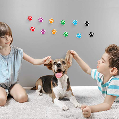 TOMAIBABY 1 ROLO ROLO COLORIL DOM PAW STATERS, 6 cores Pegadas de animais Decalques PAWPRINTS RETES