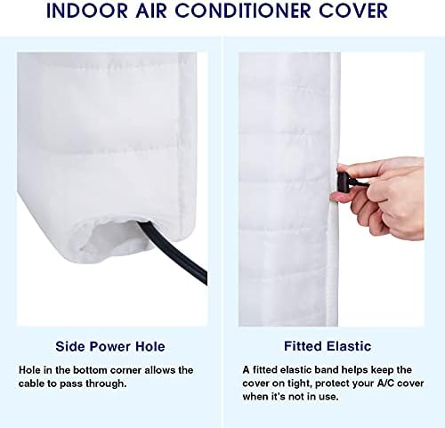Kylinlucky Indoor Air Conditioner Unit Tampa, tampas CA de janela para dentro de 28 x 20 x 3,5 polegadas, branco