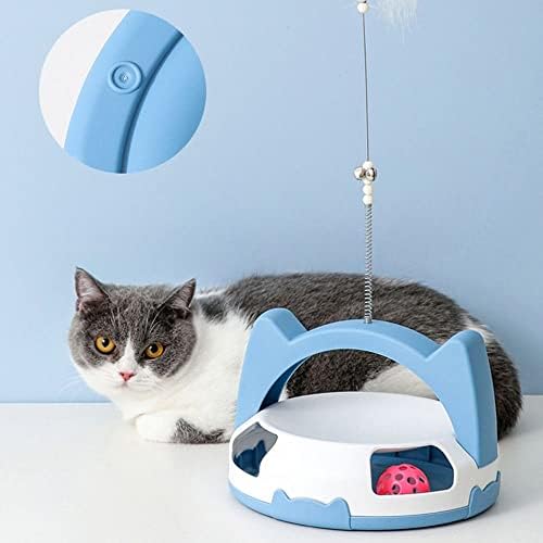 BYBYCD GAT Stick Toys Self Fun Interactive Pet Supplies Cat Chasing por gatos toca -giras Bola chato provocar brinquedo de jogo de gato