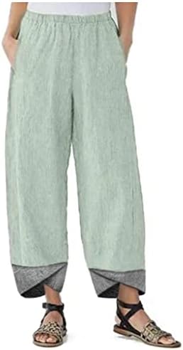 Calça de perna reta de meninas adolescentes calças gráficas para juniores brunch de linho de verão calças de outono 2023 Moda de roupas ye