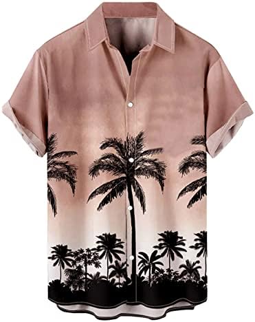 Camisa havaiana para homens impressão de estilo étnico