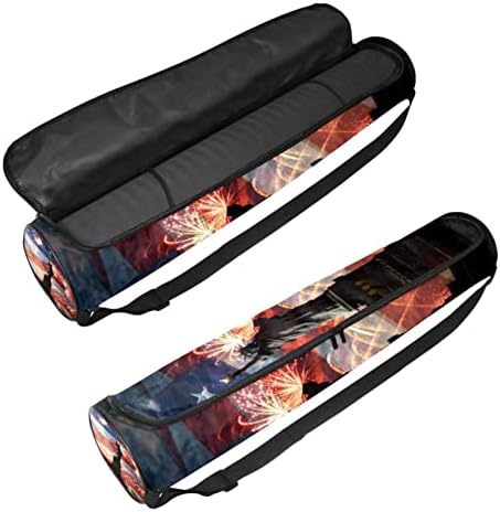 Bolsa de tapete de ioga para esterido Yoga Mat, Exercício de ioga transportadora de tapete full-zip yoga saco de transporte