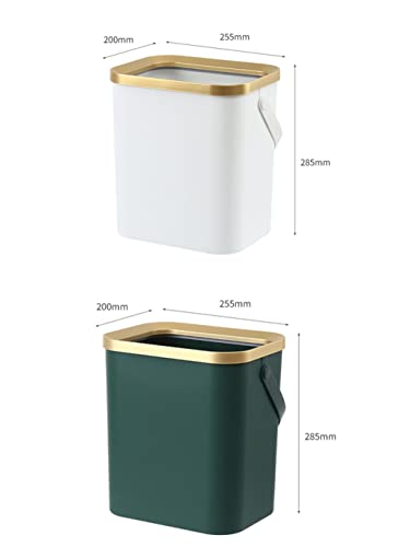 Lixo de lixo dourado de chunyu para banheiro de cozinha quadrúpede quadrúpede plástico lixo de lixo estreito com tampa