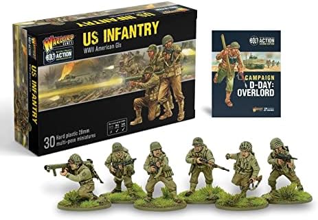 O Wargames entregou o pintor do exército e a ação de parafuso em miniatura pacote de ultimate seleção em miniatura kit de pintura em miniatura e um conjunto de infantaria americano