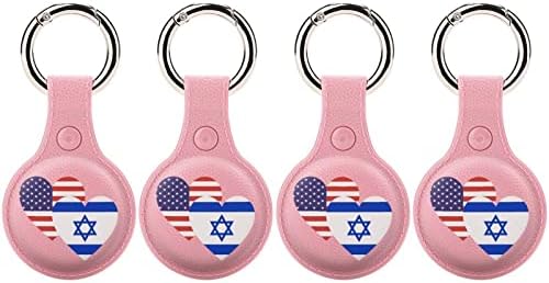 Israel American Heart Bandle Solder para airtag Tecla de proteção TPU TPU Tag de capa de protetora para carteira Pets de bagagem