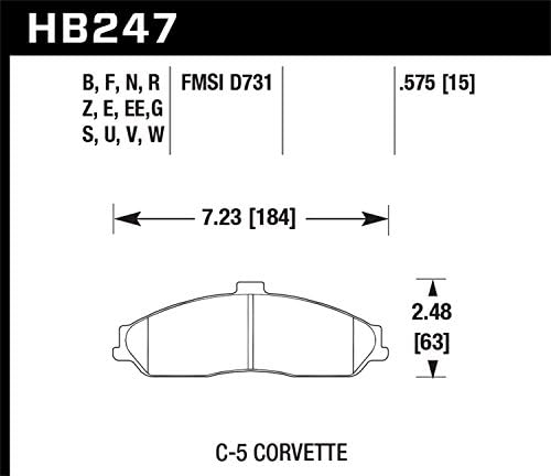 Hawk Performance HB247N.575 HP Plus Brake Pad