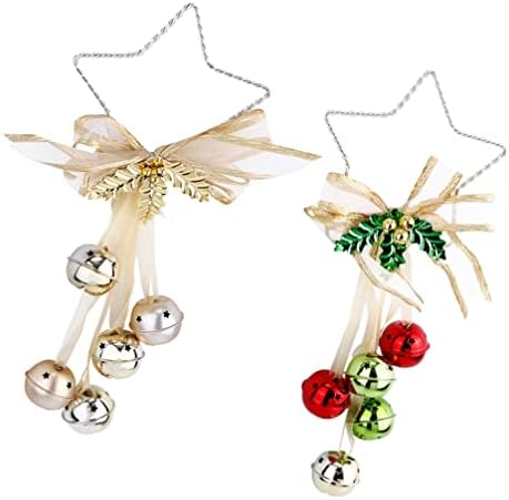 Ornamentos de natividade de brinquedo 2 pcs Ornamento de campainha de Natal para casa, árvore de Natal decorações penduradas