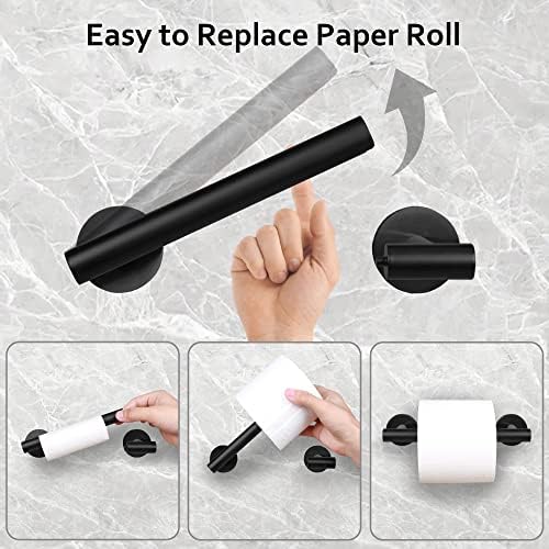 Suporte de papel higiênico suporte de parede de parede aço inoxidável papel higiênico rolo de papel duplo post post giration touchs