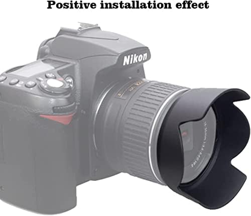 HB-69 Lente Hood Shade para Nikon AF-S DX 18-55mm f/3,5-5.6GVR II, 52mm Digital Tulip Flower Lens Hood
