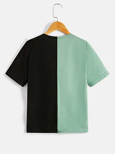 Camisetas gráficas de bloco colorido do garoto de soly hux