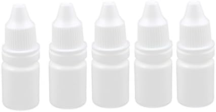 IIVVERR 5pcs 5ml Óleos plásticos de plástico de plástico garrafa de garrafa olho líquido líquido branco (5pcs 5 ml de plástico Óleos