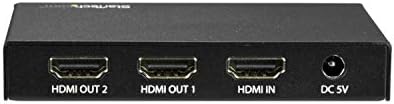 Startech.com HDMI Splitter - 2 -Port - 4K 60Hz - Splitter HDMI 1 em 2 Out - 2 Way HDMI Splitter - Splitter de porta HDMI, preto