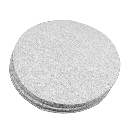 HEGEBECK 4 polegadas Gancho seco e lixar discos de lixamento de alumínio Lixa redonda de óxido de alumínio para acabamento