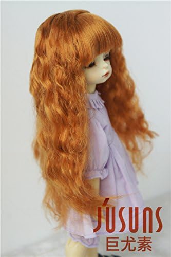 JD041 6-7 '' 1/6 YOSD Synthetic Mohair Doll Wigs 16-18cm Ginger Soft Sobazu BJD Doll Wigs 6-7 '' Acessórios de bonecas