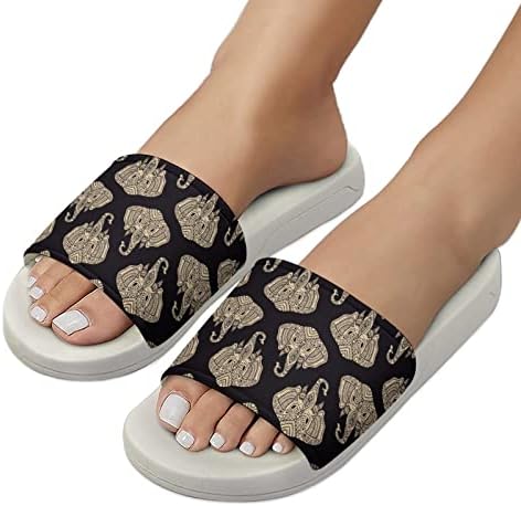 Sandálias de house de padrões de elefante boho não deslizam chinelos de dedão do pé para massagem banheira de spa