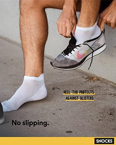 SNOCKS S-XL 6 pares de meias para homens e mulheres: Reais de corrida femininos e meias de treino mens