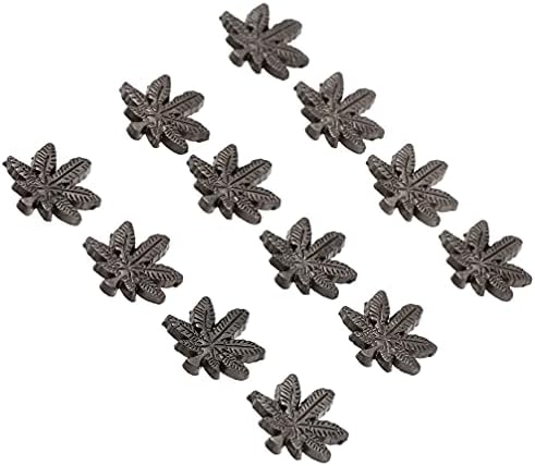 Bestoyard Car Decoração de carro Acensores de carro 24pcs Couro rebite de folhas de folhas de metal Belas de punk da cabeça de metal para sapatos de cinto de couro diy Bracelets Jóias artesanais Fazendo decoração mini bolsa de decoração