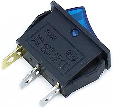 FATEE 1PCS KCD3 Power Switch 15A/20A 125V/250V 3 pinos Rocker Switch