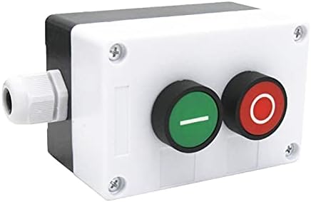 CNHKAU AC 660V 10A Momentário de E/S Verde Red Sinal Sem Pressionamento NC Estação de botão