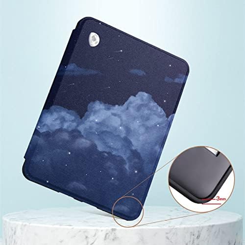 Case Slimshell para o novo Kindle - Capa de proteção de couro PU leve PU com sono/despertar automático, pintado