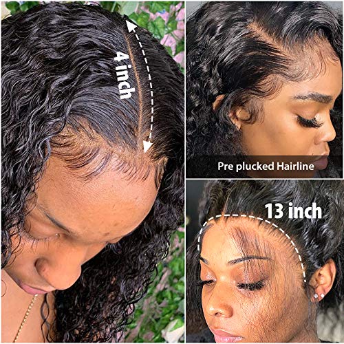 Zikria 13x4 Lace Front Wigs Human Human Human Human Lace Front Wigs para mulheres negras 150 % Densidade brasileira Cabelo