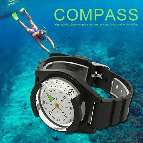 Zhuhw bússola de pulso impermeável para camping ao ar livre mergulho de alta precisão Profissional Wrist Diving Compass 50 m/164ft