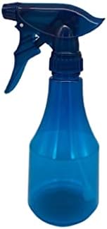 Pacote de 6 a 12 oz de garrafas de spray de plástico vazias - Cristal azul - frasco de spray para cabelos - Uso de