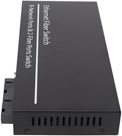 Switch de fibra Ethernet de Qinlorgo, RJ45 Port Ethernet Fiber Media Converter Plug and Play TX1310NM RX1550NM PARA