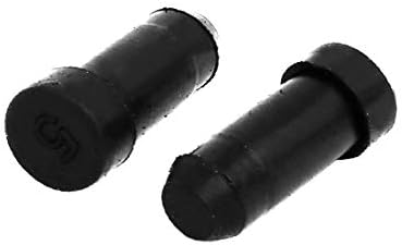 X-Dree 20pcs 5mm Dia Epdm Buraco de borracha Inserir tampar preto para a glândula (20 unids 5 mm dia epdm tapón de inserción