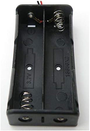 Caixa de bateria Caixa de armazenamento de bateria de plástico com fios para 3,7V 18650 Bateria, suportes de bateria serial/paralela