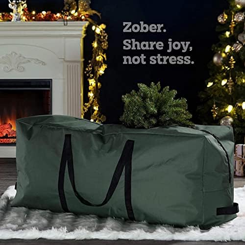 Bolsa de armazenamento de Natal verde, bolsa de armazenamento de armazenamento caixas de grinaldas de armazenamento