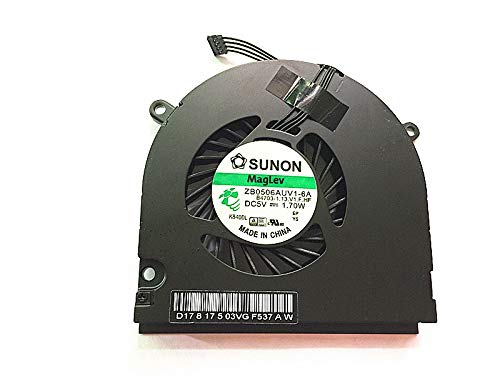 Substituição do ventilador de resfriamento da CPU CSEZWASM Laptop compatível com MacBook Pro A1278 A1280 A1342 2008-2012