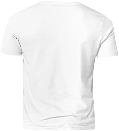 Camisetas engraçadas para masculino de manga curta camisetas de pescoço redondos 3D Blusa de verão feia de verão