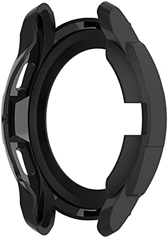 AwaDuo para Samsung Galaxy Watch 4 Case de proteção clássica de 46 mm, shell de cobertura de proteção smartwatch para samsung galaxy watch 4 clássico 46mm preto capa de proteção preta