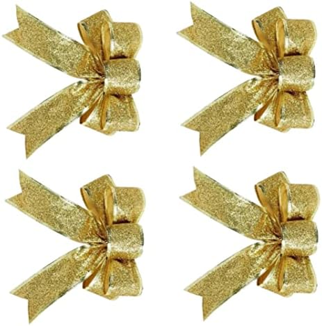 Nirelief 10pcs arcos de natal para árvores arrasto arestão ornamentos de coroa de grinalira