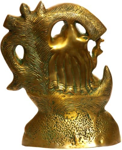 Tryakshara ganapati - escultura de latão