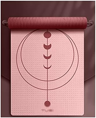 Jiaquan-Shop Yoga Mat Yoga Mat non Slip, tapetes de fitness pilates com marcas de alinhamento, tapetes de ioga anti-Tear para mulheres,