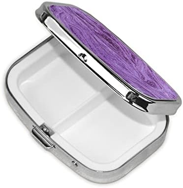 Dark Purple Texture Marble Pill Box 2 Compartamento Medicina Caso de Pílula Organizador Portátil de Pílula para Pocket Travel Medicine Tablet Vitamina Organizador