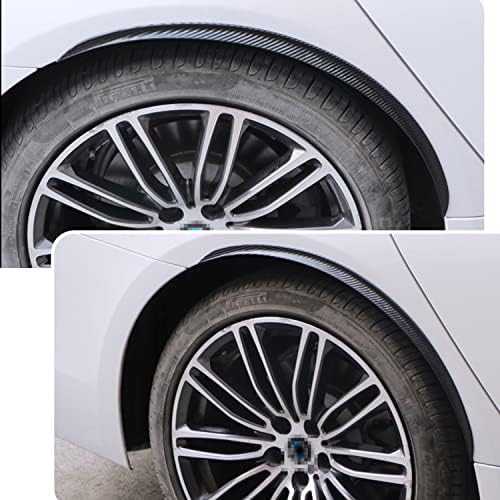 Miytsya 4 PCs Fender Trop Trip, Proteção de cabeçalho de arco de arco de fibra de carbono Pad anti-arranhão, Universal para a maioria dos acessórios decorativos de proteção de carros