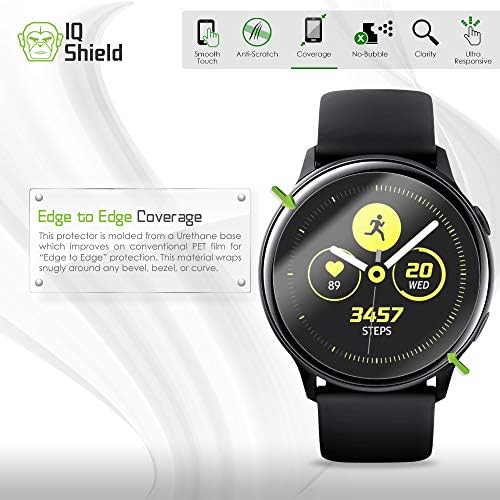 Protetor de tela Iqshield compatível com Samsung Galaxy Watch Film Anti-Bubble Anti-Bubble