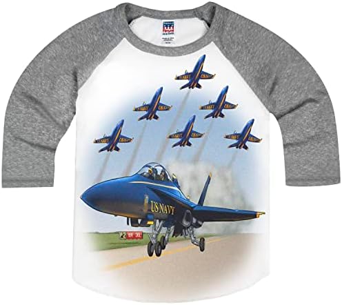 Camisas que vão para os meninos Jets Airshow Jets Raglan T-Shirt