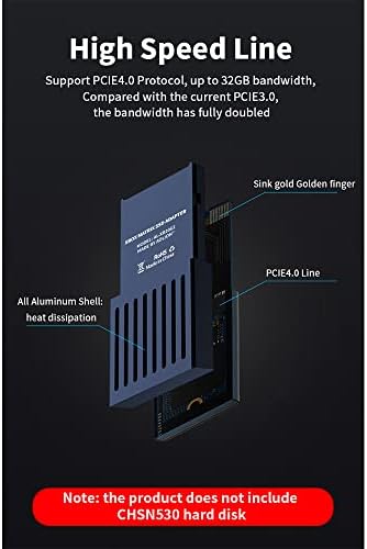 Caixa de conversão do disco rígido externo de pockety para/s M.2 Caixa de cartão de expansão do disco rígido para CHSN530