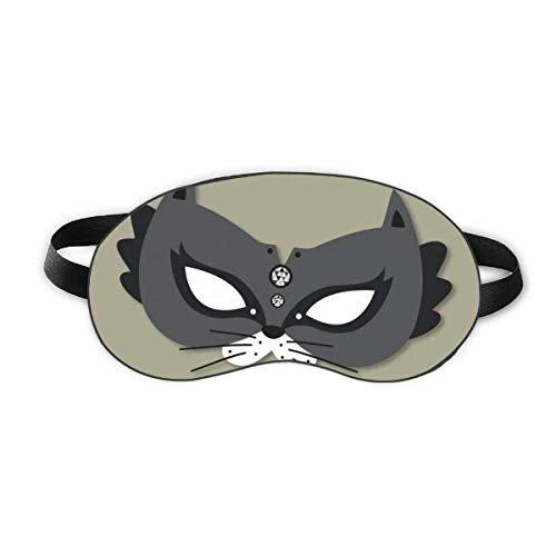 Cabeça de gato preto Feliz carnaval de veneza Sleep Eye Shield Soft Night Blindfold Shade Cover