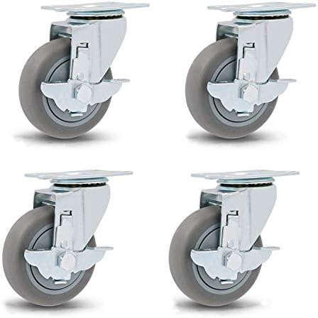 Corretores de placas de serviço pesado duráveis ​​superiores rodas rodas laterais giratórios giratórios de 360 ​​graus para