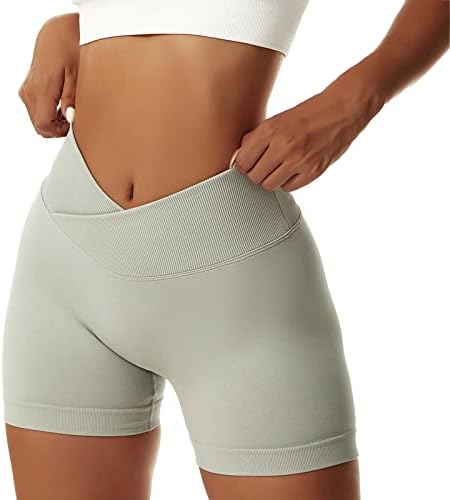 Shorts de motociclista para mulheres de alta cintura Controle de barriga de verão de verão