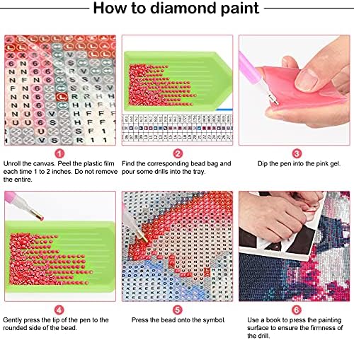 Kits de pintura de diamante DIY DIY 5D Artoree para adultos redondos redondos exercícios acrílicos de diamante artesanato kits