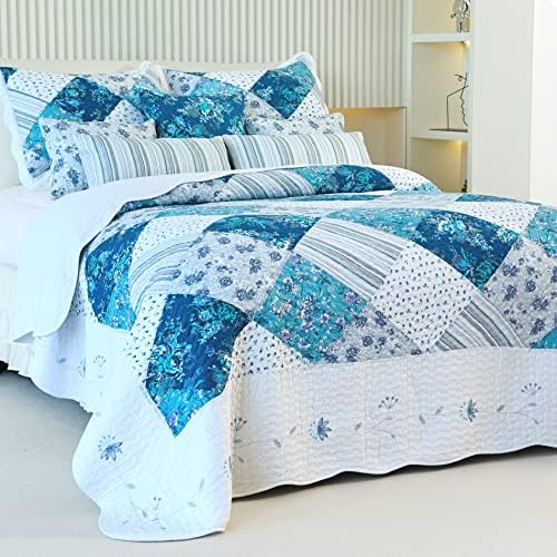 Casos de cama EvenHug, travesseiros decorativos de cama Tampas de travesseiro acolchoado de algodão