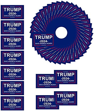 50 pacote Donald Trump 2024 salva a América novamente adesivo decal